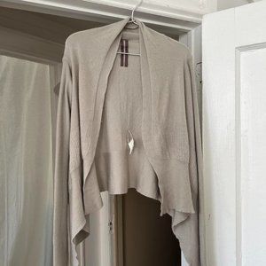 Rick Owens Gray wrap cardigan